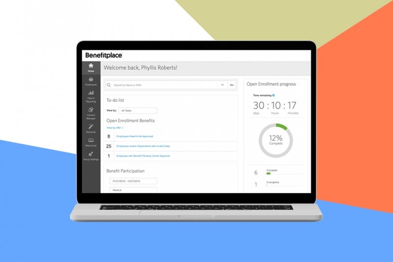 Benefits administrator role dashboard