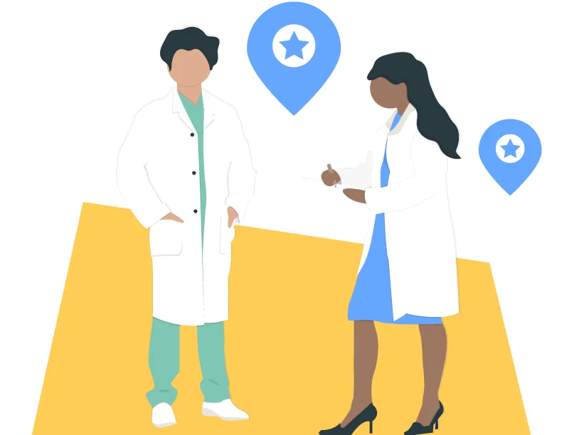 doctors talking